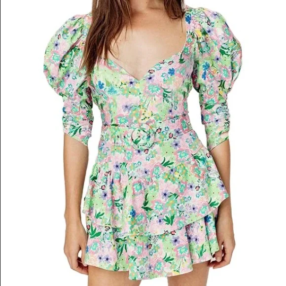 NWOT For Love & Lemon Jardine Mini Dress - Picture 5 of 10